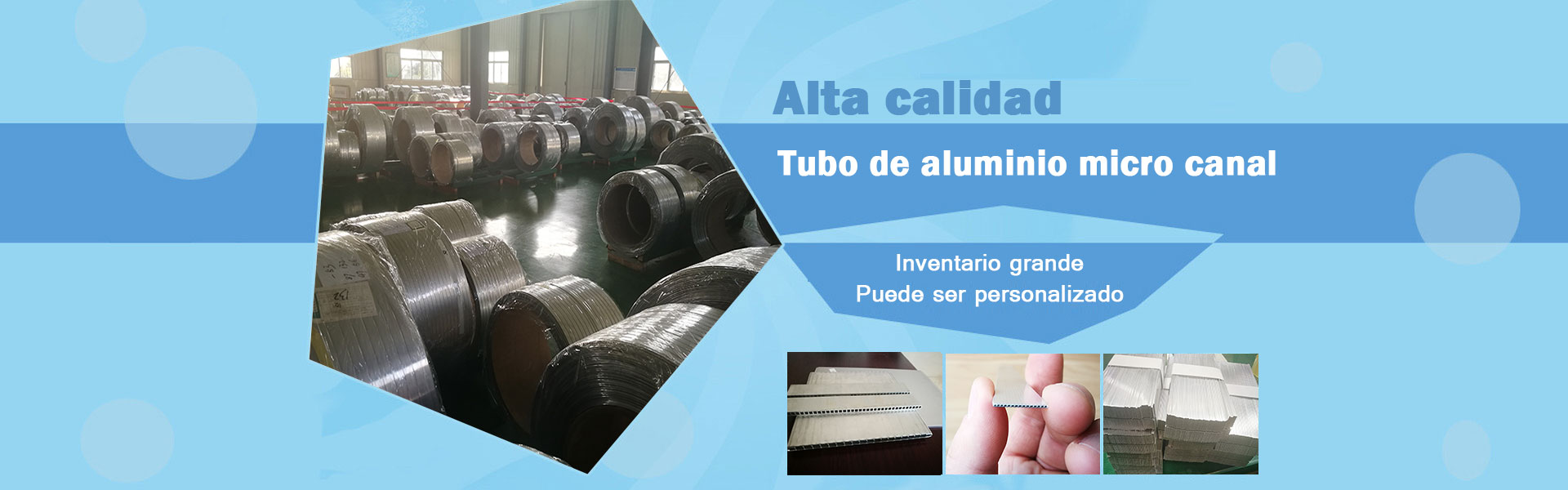 Tubos de aluminio microcanal